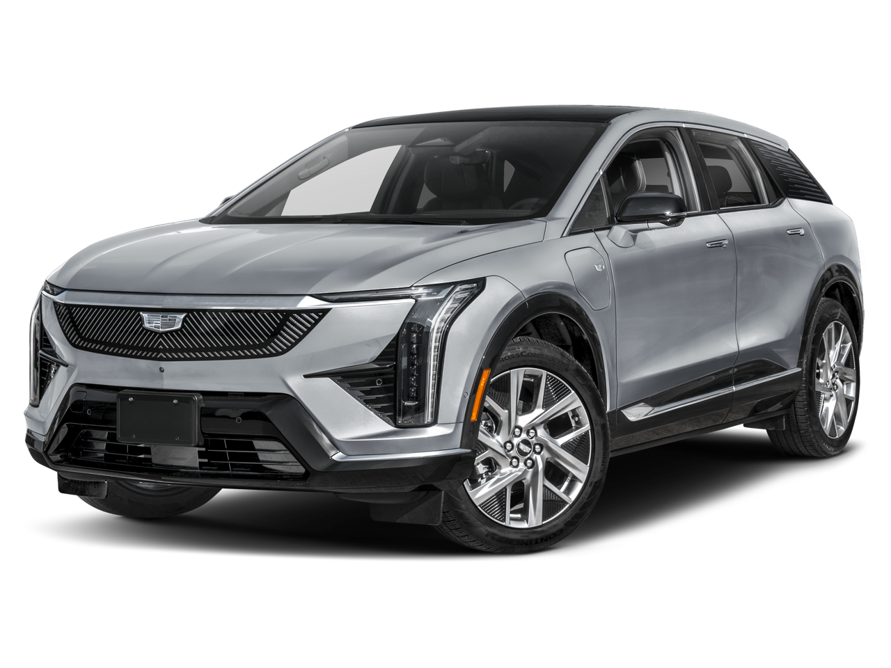 2027 Cadillac OPTIQ Luxury in Argent Silver Metallic — front three-quarter view