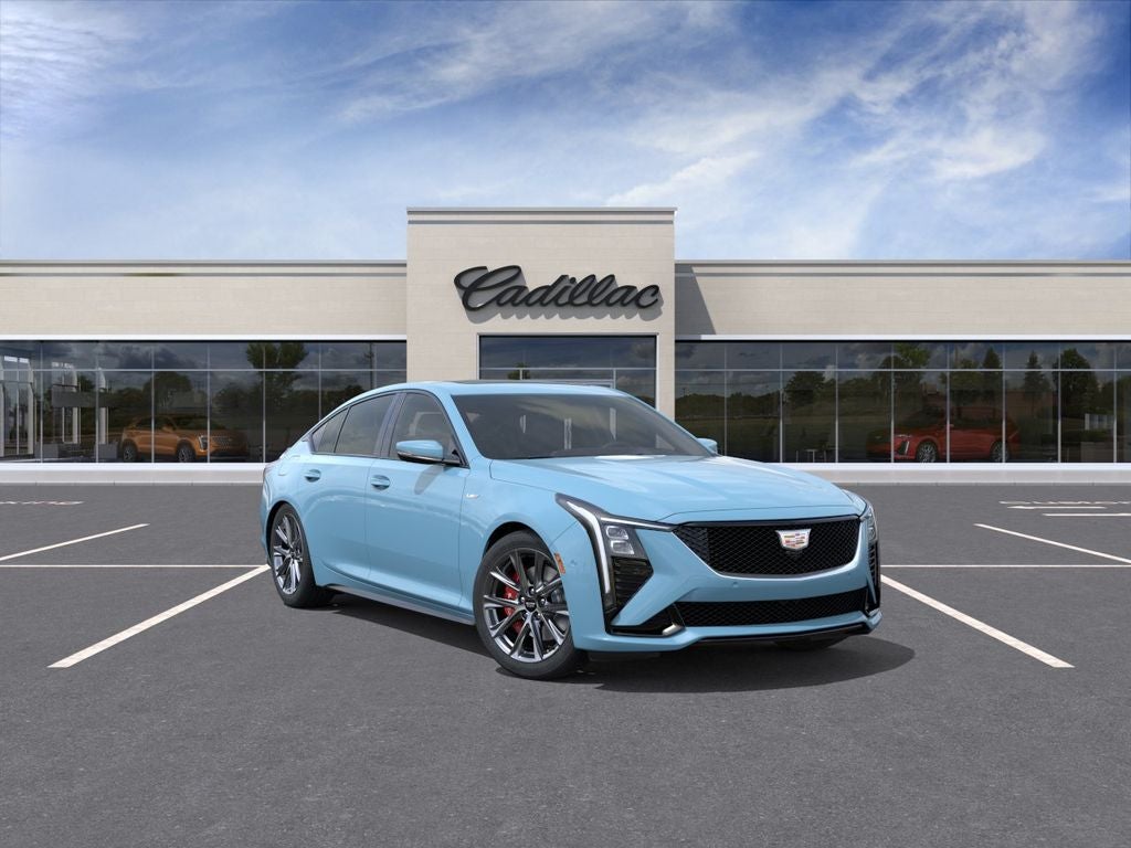2026 Cadillac CT5-V V-Series in Drift Metallic — front three-quarter view