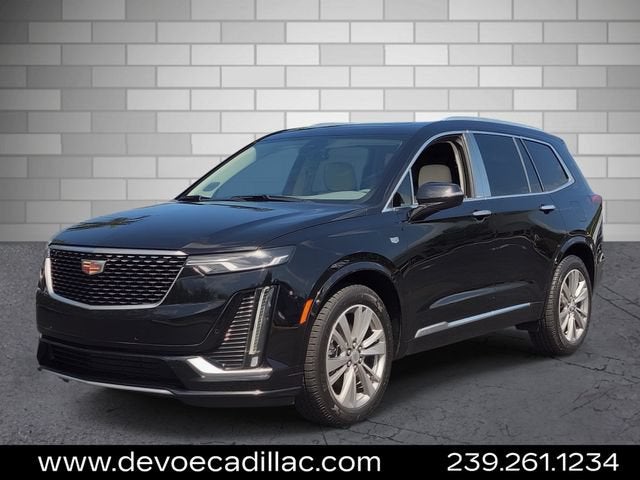 2021 Cadillac XT6 Premium Luxury in Stellar Black Metallic — front three-quarter view