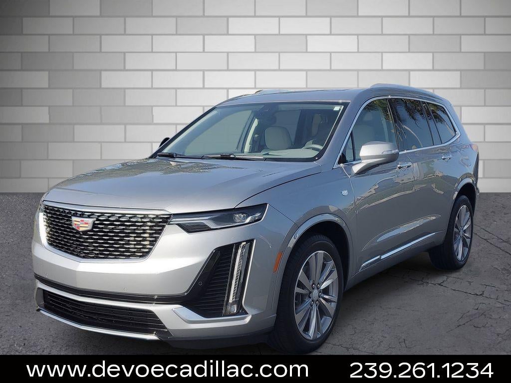 2024 Cadillac XT6 Premium Luxury in Argent Silver Metallic — front three-quarter view