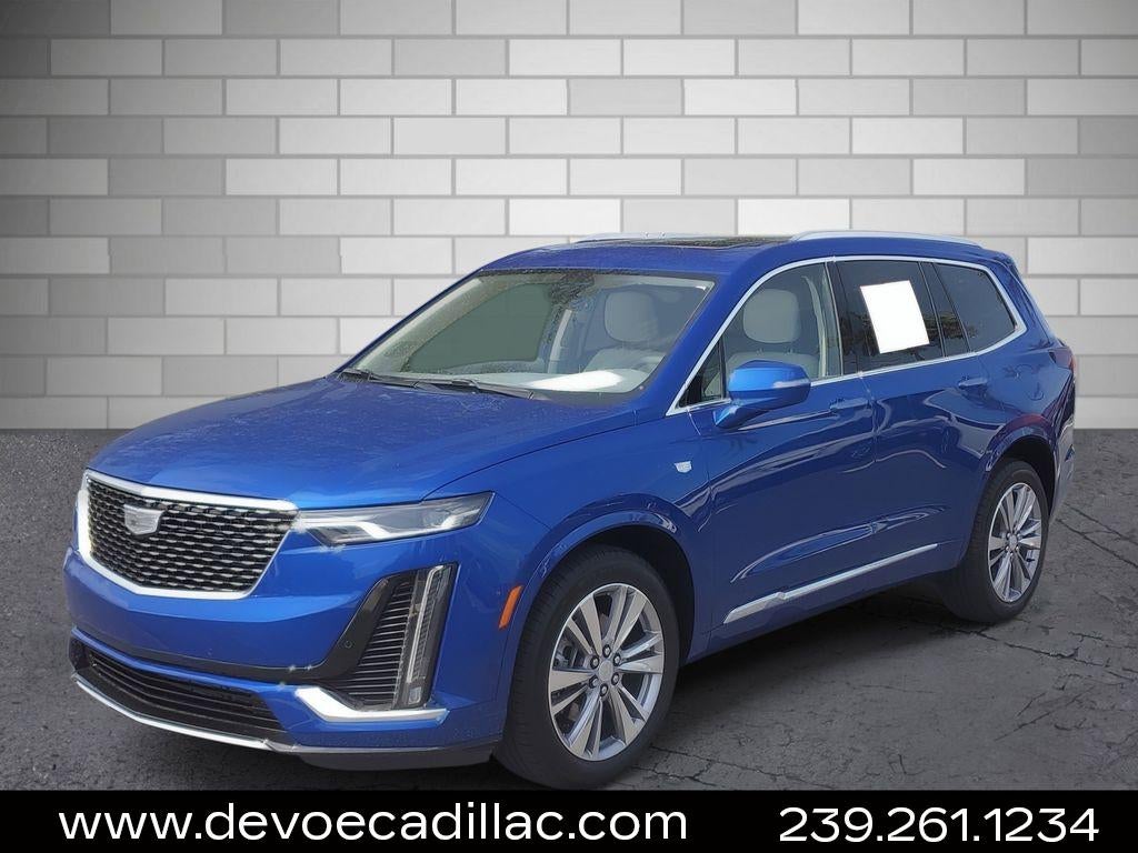 2024 Cadillac XT6 Premium Luxury in Opulent Blue Metallic — front three-quarter view