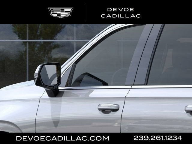 2026 Cadillac Escalade ESV Luxury in Argent Silver Metallic — front three-quarter view