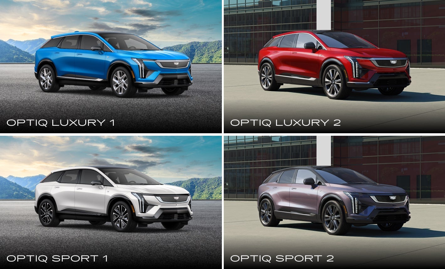 Cadillac OPTIQ vs. Tesla Model Y Trims